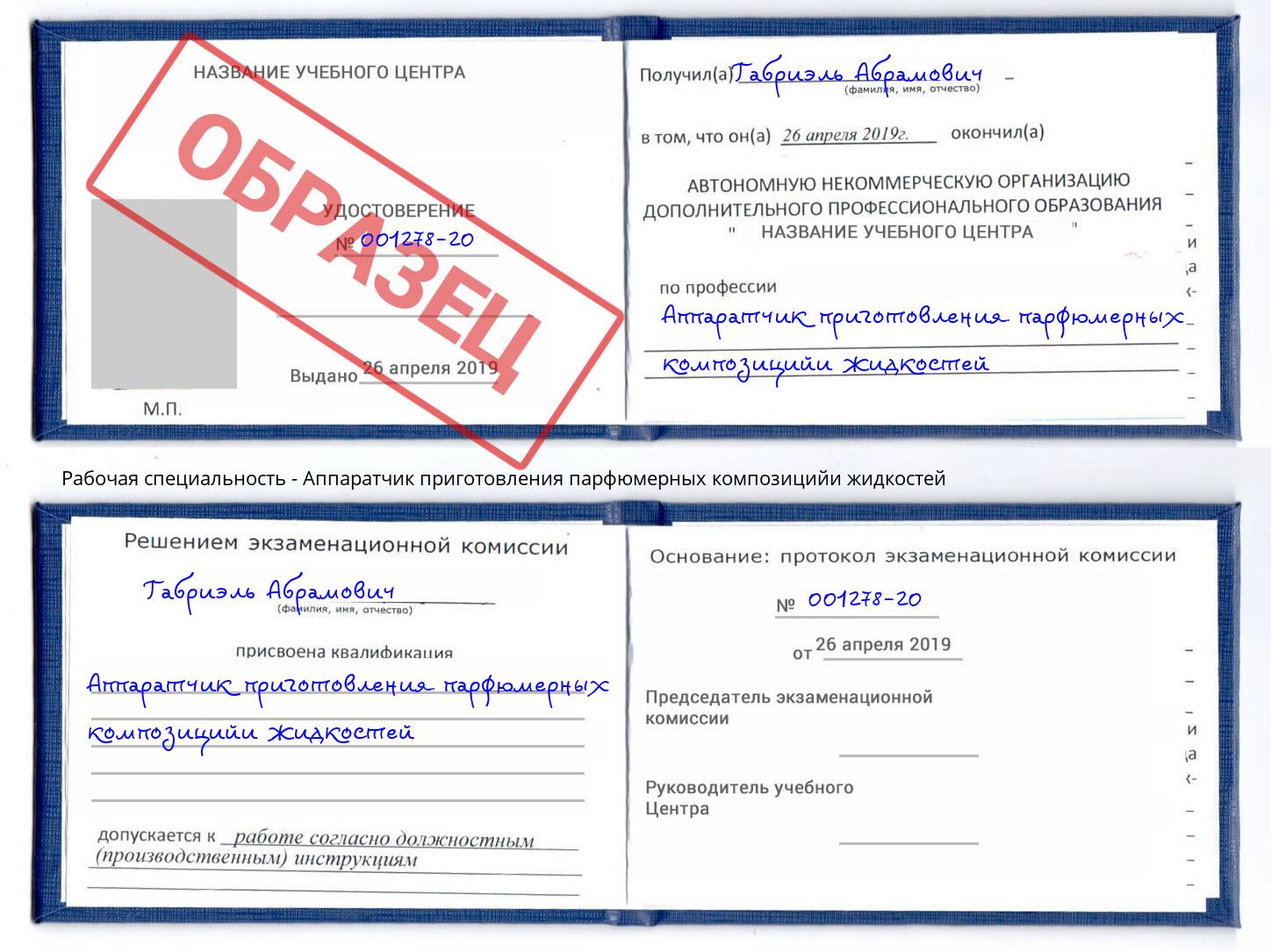 Аппаратчик приготовления парфюмерных композицийи жидкостей Вятские Поляны
