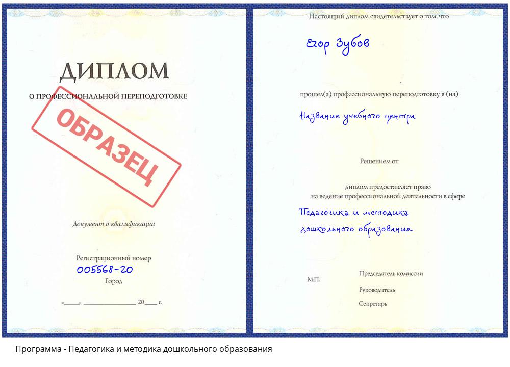 Педагогика и методика дошкольного образования Вятские Поляны