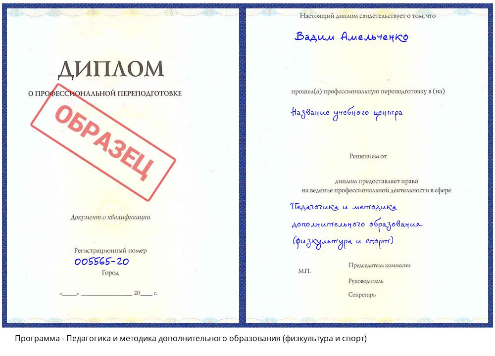 Педагогика и методика дополнительного образования (физкультура и спорт) Вятские Поляны